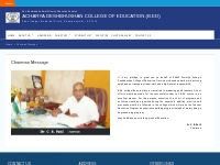 Chairman Message    ACHARYA DESHBHUSHAN COLLEGE OF EDUCATION (B.ED)