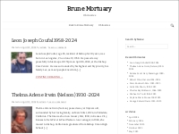Brune Mortuary | Obituaries