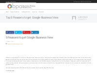 Top 5 Reasons to get Google Business View | Google Street View Trusted
