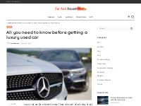 All you need to know before getting a luxury used car - car and sound