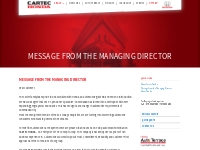 Message from the Managing Director   Cartec Honda | Ahmedabad   India