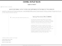 Chanel Outlet | Chanel Outlet Store Online Shopping | Blog