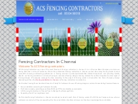 Fencing Contractors In Chennai |  ACS Fencing