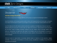 Chili Zone Designs. Disclaimer