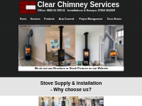 Clear Chimney Services - Stove Suppliers   Installers, Chimney Sweeps 