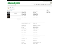 Cloverlyrics.com :: Artists by Alphabet Num