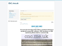 Home page of cnc.me.uk find out about cnc machines and processes