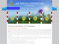 Fencing Contractors In Coimbatore | ACS Fencing