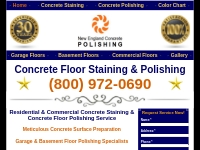 NE Concrete Staining & Concrete Floor Polishing-Massachusetts CT RI NH