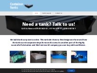 Container tanks | We build tanks any size to order