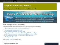 Copy Protection For Documents