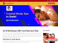 Full Body Massage in Delhi NCR by Crystal Spa - Since 2018