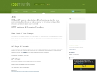   API / CSSMania