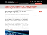 Illinois Onsite Computer PC   Printer Repairs, Network, Voice   Data C