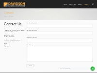 Contact | Davidson Roofing and Building Services