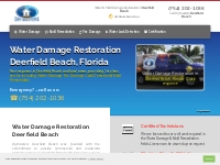 Water Damage Restoration & Mold removal Deerfield Beach, Florida | (75