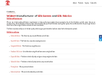 Silk Fabrics Manufacturers -Dhondaley Silk Fabrics