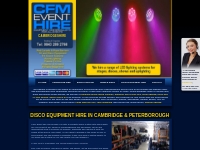 CFM EVENT HIRE FOR SOUND LIGHTING PA DISCO EQUIPMENT HIRE IN CAMBRIDGE