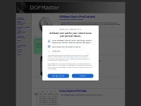 Hyperfocal Distance and Depth of Field Calculator - DOFMaster