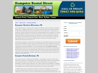 Dumpster Rentals Allentown, PA | Dumpsters Allentown, PA | Roll Off Du