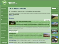 The e Camping Directory - first choice for finding a Campsite where yo