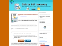 EDB to PST Recovery Software Instantly Recover EDB Files And Convert E