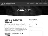 Capacity | E L Enterprises, Inc.