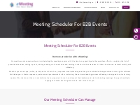 Meeting Scheduler for B2B Meetings,Corporate,Events,Workshops