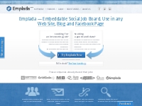          Emplada - Embeddable social job board for any web site, blog 