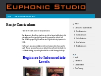 Banjo Curriculum   Euphonic Studio Music Lessons