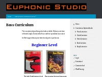 Bass Curriculum   Euphonic Studio Music Lessons