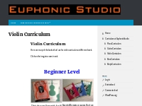 Violin Curriculum   Euphonic Studio Music Lessons