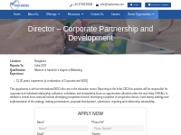 Director–Corporate Partnership   Development Job | EUPHORIEA