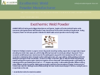 Exothermic Weld Powder and its accessories manufacturer exporter