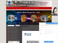 extrusion gear pump, polypropylene melt pump, rubber melt pum - Batte