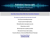 Fantastic Transcripts - Fast, Accurate Transcription Services Speciali