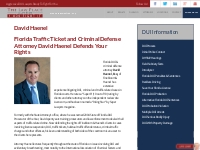DUI Defense Lawyer, David Haenel, ESQ.