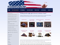 Flag Cases, Military Medals Display Cases hand made in the USA.