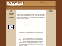 Welcome to FlexCMS -- FlexCMS - Flexible, Powerful, Affordable PHP/MyS