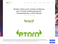Broker eToro.com: broker di fiducia per il social trading [opinioni, f