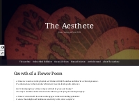 Growth of a Flower Poem   The Aesthete