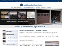 Garage Door Dented Panel Repair Ventura, CA - Rapid Garage Door Repair