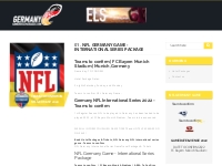 Book Hotel Packages   tickets, NFL Germany - Munich & Frankfurt - FALL
