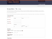 Tutor Application | Grace Tutoring, LLC