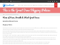 This is the Great Dane Shipping Policies   Great Danes Fawn Brindle AK