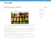 Gift Card Category is a Winner - Happy Birthday Gift Card