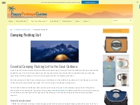 Camping Packing List - A Checklist for the Great Outdoors