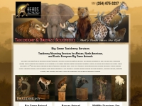 Big Game Taxidermy Services of African, North American,   European Tax