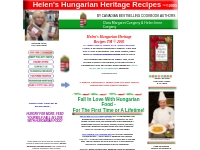 HELEN'S HUNGARIAN HERITAGE RECIPES, HUNGARIAN RECIPES, HUNGARIAN COOKB