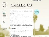 SCHEDULE | HIGHER ATLAS
